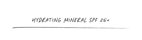 Hydrating Facial SPF key ingredients: zinc oxide SPF, cocoa seed + shea butter, ferulic and hyaluronic acid.